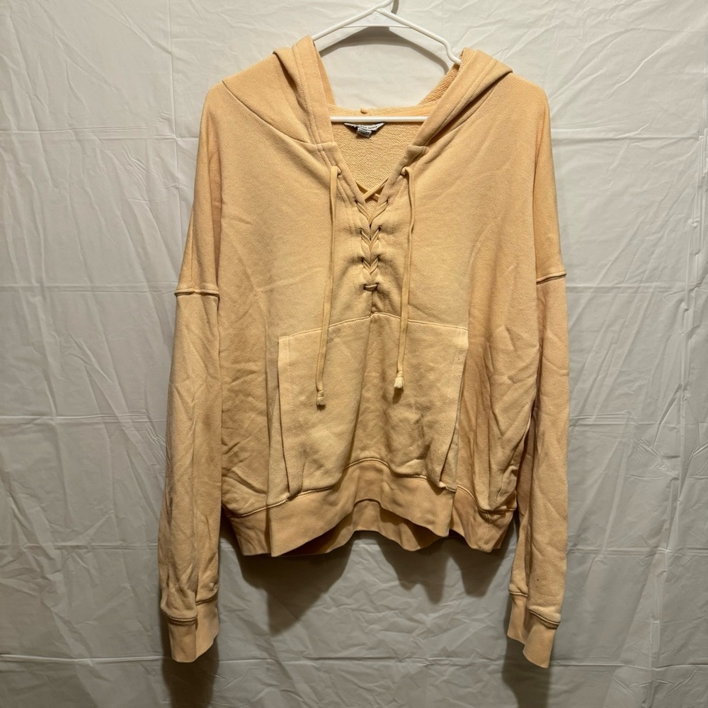 american eagle beachy lace up hoodie